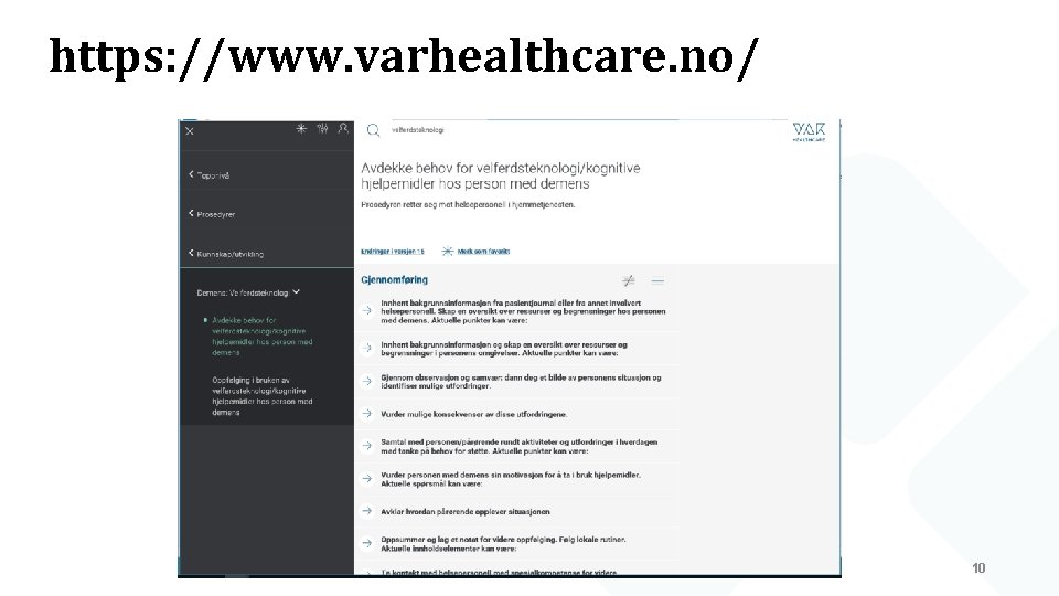 https: //www. varhealthcare. no/ 10 