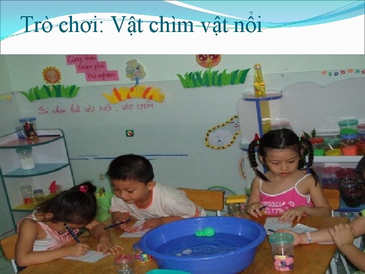 Trò chơi: Vật chìm vật nổi 