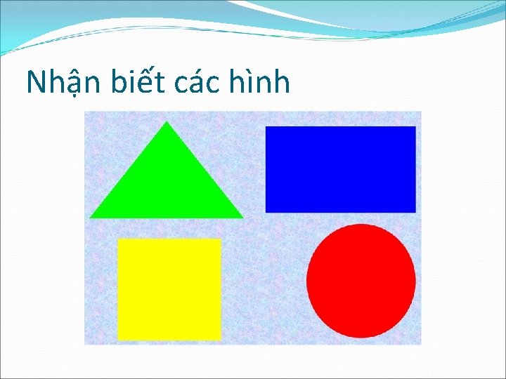 Nhận biết các hình 