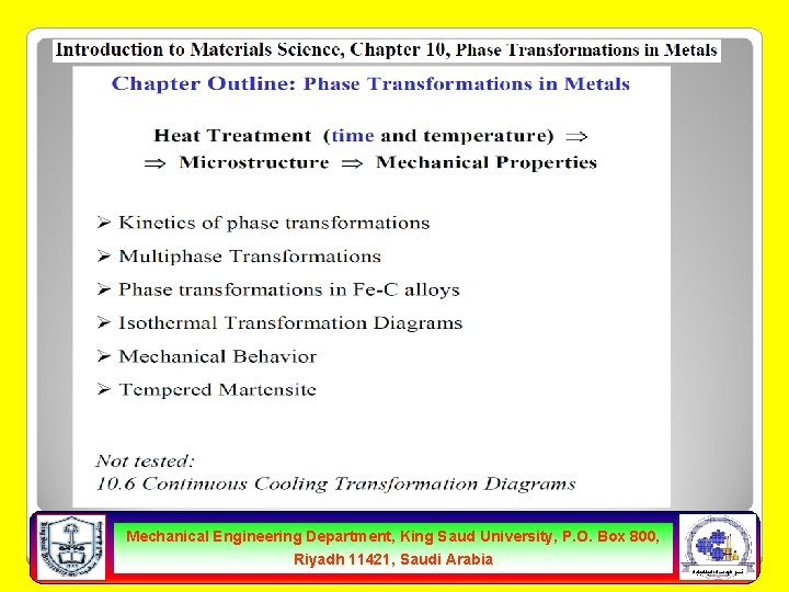 Mechanical Engineering Department, King Saud University, P. O. Box 800, Riyadh 11421, Saudi Arabia