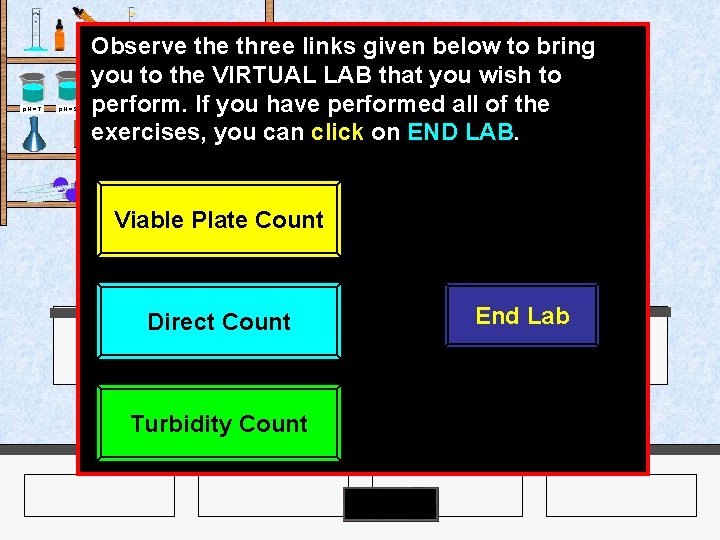 Observe three links given below to bring you to the VIRTUAL LAB that you