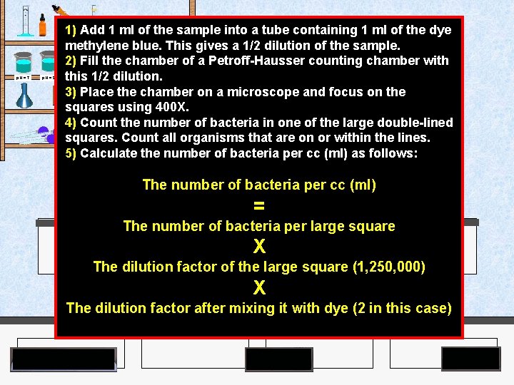 1) Add 1 ml of the sample into a tube containing 1 ml of