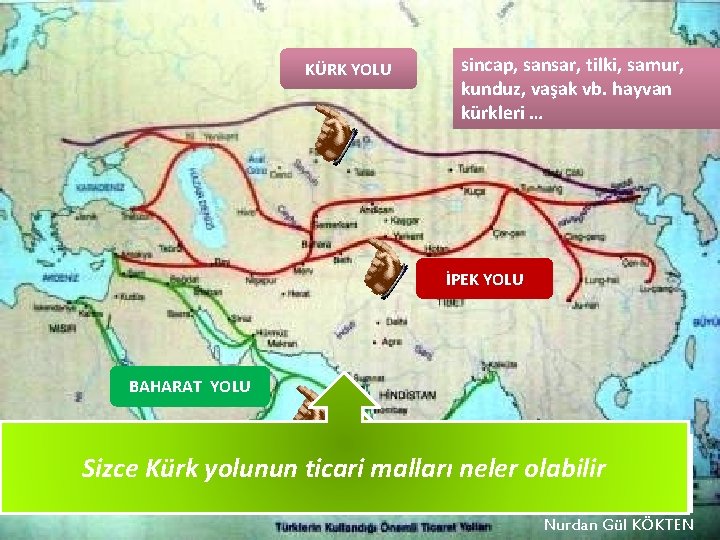 KÜRK YOLU sincap, sansar, tilki, samur, kunduz, vaşak vb. hayvan kürkleri … İPEK YOLU KÜRK YOLU sincap, sansar, tilki, samur, kunduz, vaşak vb. hayvan kürkleri … İPEK YOLU