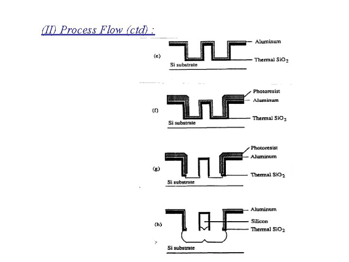 (II) Process Flow (ctd) : 