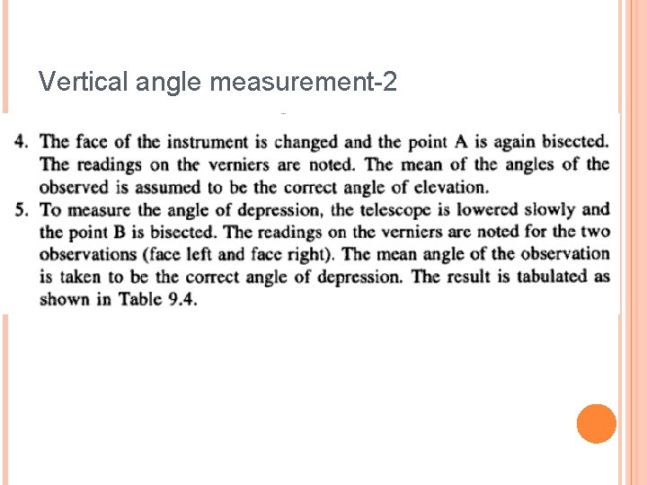 Vertical angle measurement-2 