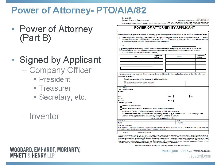 Power of Attorney- PTO/AIA/82 • Power of Attorney (Part B) • Signed by Applicant