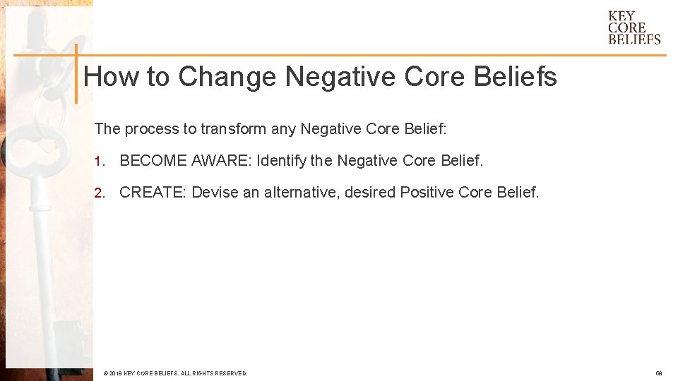 How to Change Negative Core Beliefs The process to transform any Negative Core Belief:
