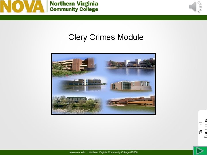 Closed Clery Crimes Module 