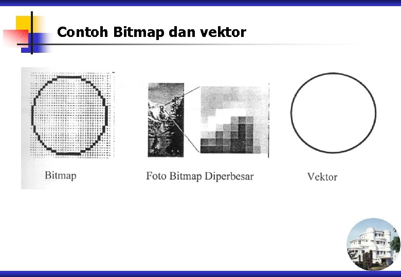 Contoh Bitmap dan vektor 