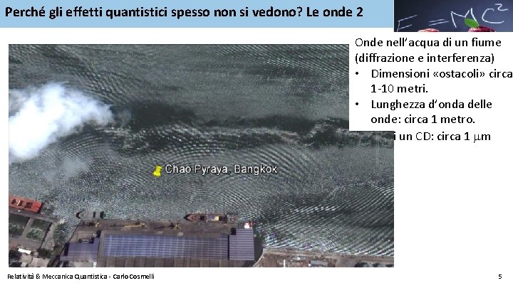 Perché gli effetti quantistici spesso non si vedono? Le onde 2 Onde nell’acqua di