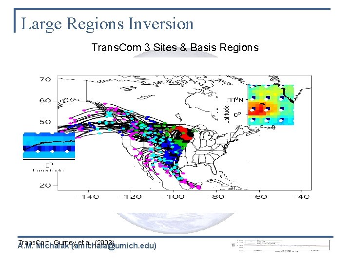 Large Regions Inversion Trans. Com 3 Sites & Basis Regions Trans. Com, Gurney et