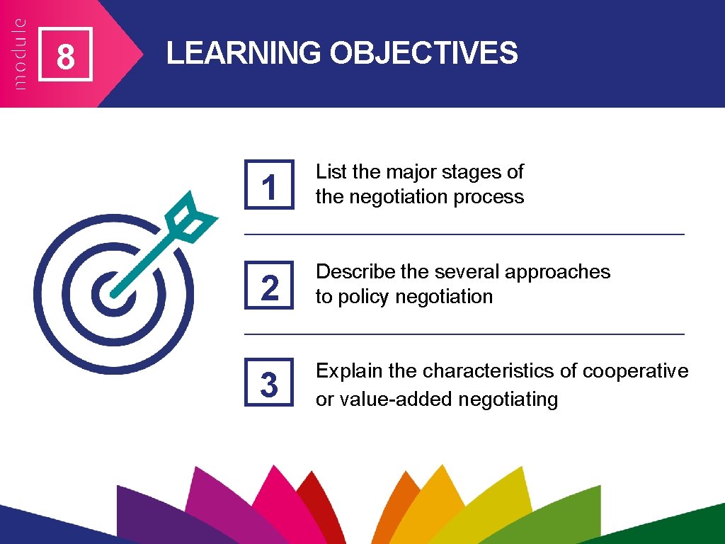 8 LEARNING OBJECTIVES 1 List the major stages of the negotiation process 2 Describe 8 LEARNING OBJECTIVES 1 List the major stages of the negotiation process 2 Describe
