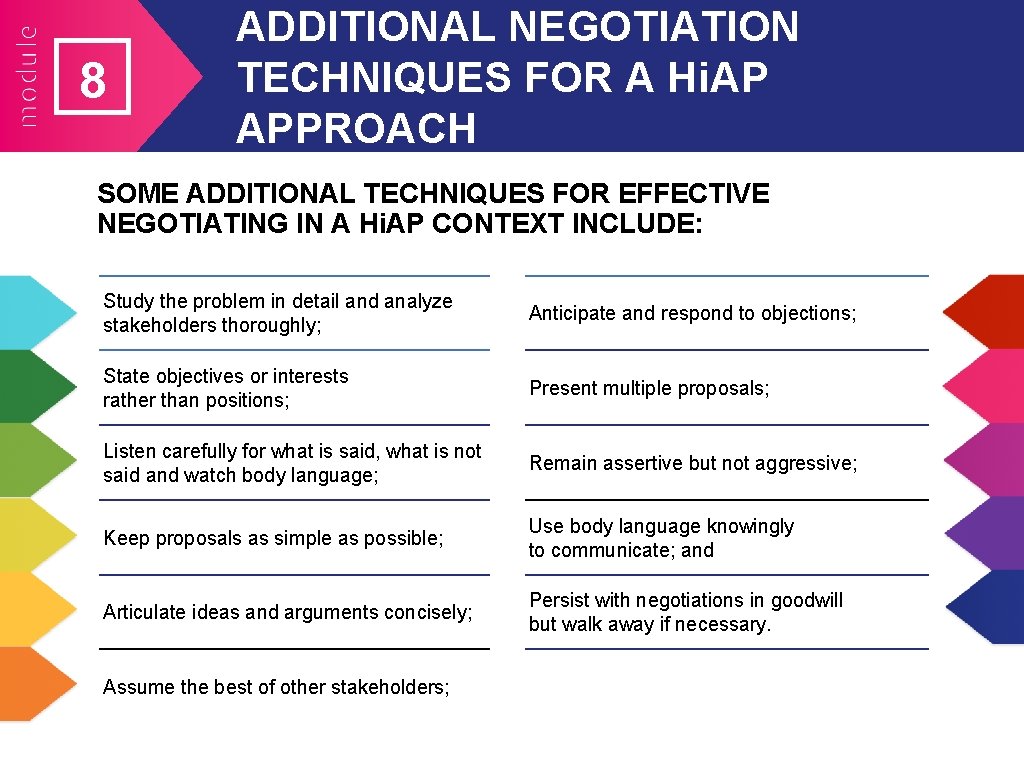 8 ADDITIONAL NEGOTIATION TECHNIQUES FOR A Hi. AP APPROACH SOME ADDITIONAL TECHNIQUES FOR EFFECTIVE 8 ADDITIONAL NEGOTIATION TECHNIQUES FOR A Hi. AP APPROACH SOME ADDITIONAL TECHNIQUES FOR EFFECTIVE