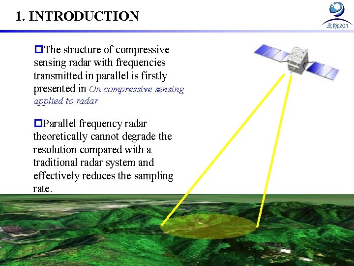1. INTRODUCTION p. The structure of compressive sensing radar with frequencies transmitted in parallel