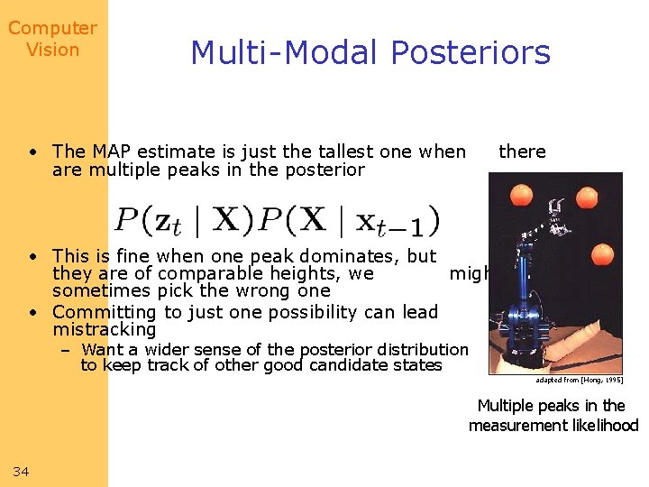 Computer Vision Multi-Modal Posteriors • The MAP estimate is just the tallest one when