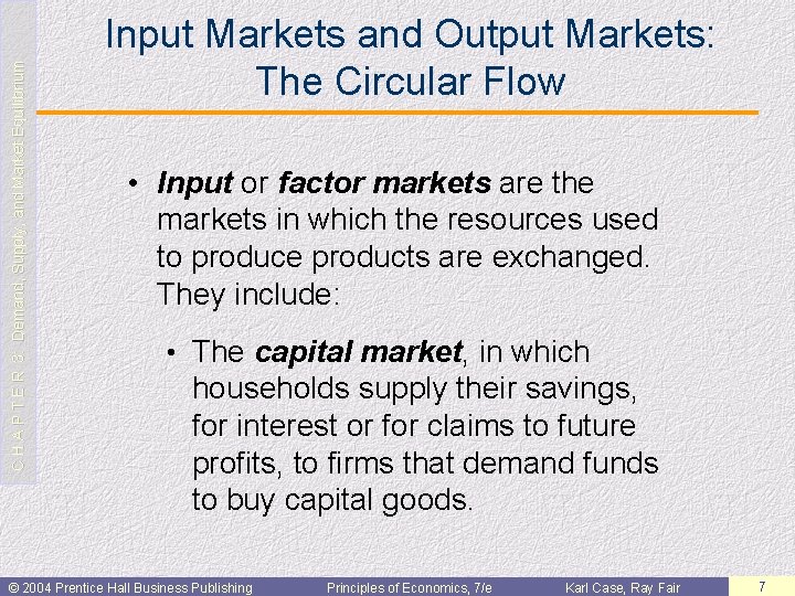 CHAPTER 3 Demand Supply and Market Equilibrium Prepared