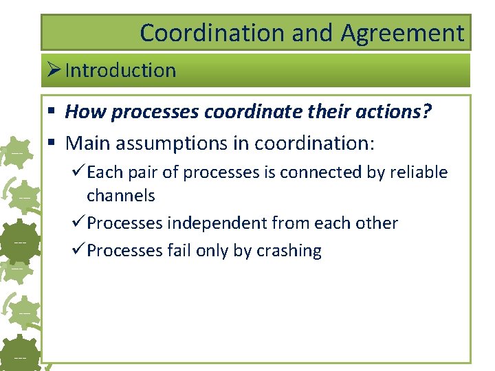 COORDINATION AND AGREEMENT This powerpoint presentation has been