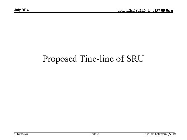 July 2014 doc. : IEEE 802. 15 - 14 -0457 -00 -0 sru Proposed