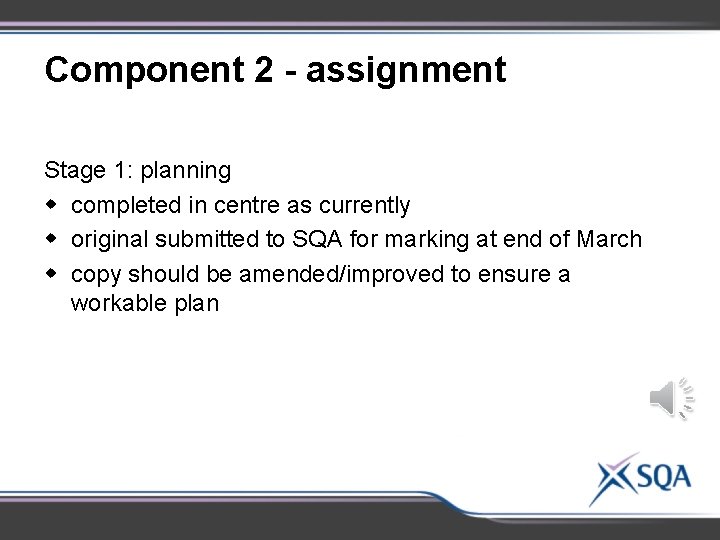 Component 2 - assignment Stage 1: planning w completed in centre as currently w