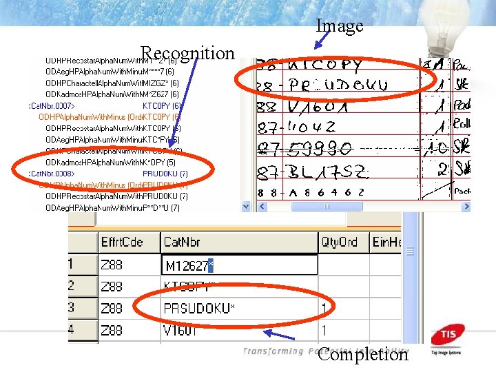 Image Recognition Completion 