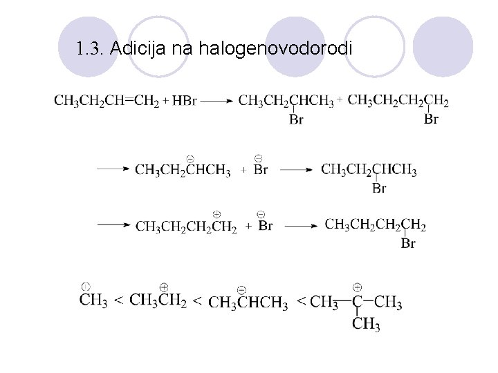 1. 3. Adicija na halogenovodorodi 