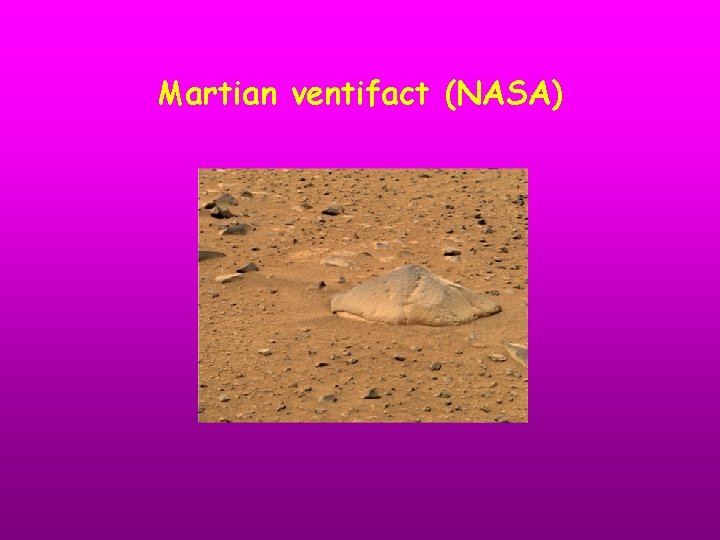 Martian ventifact (NASA) 