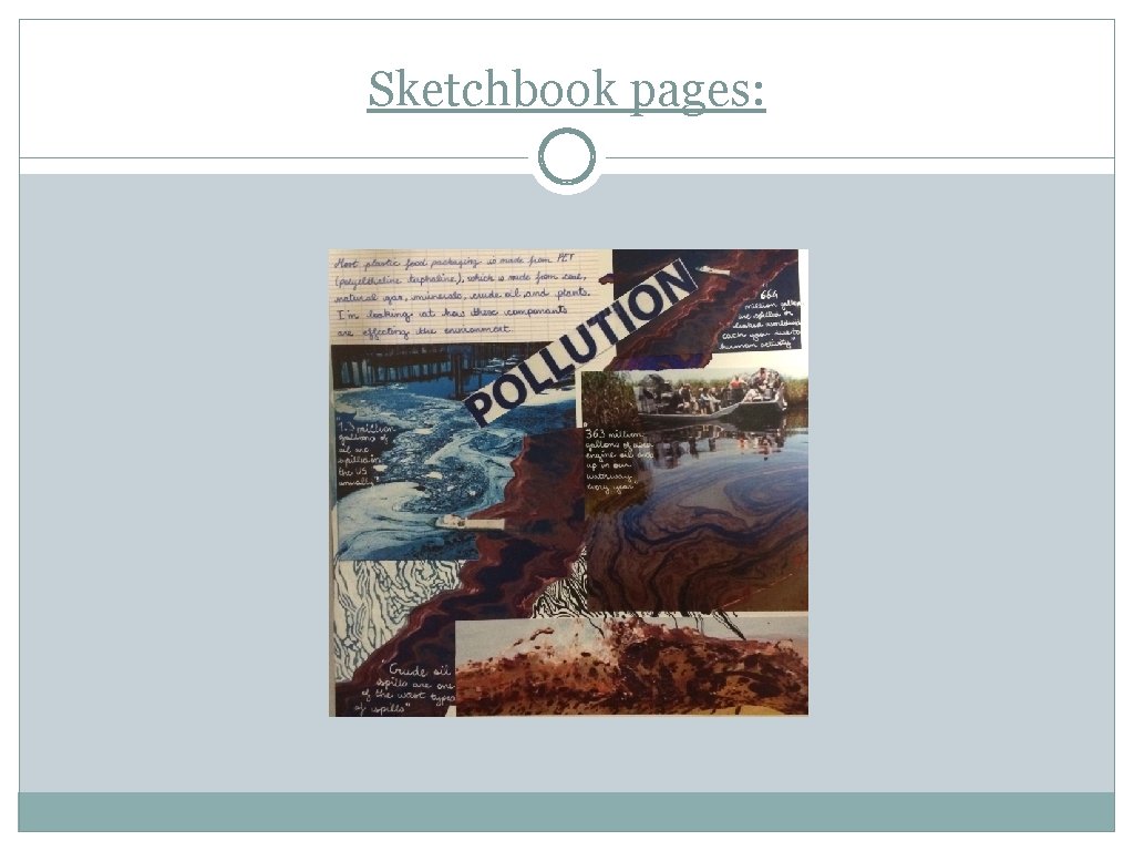 Sketchbook pages: 