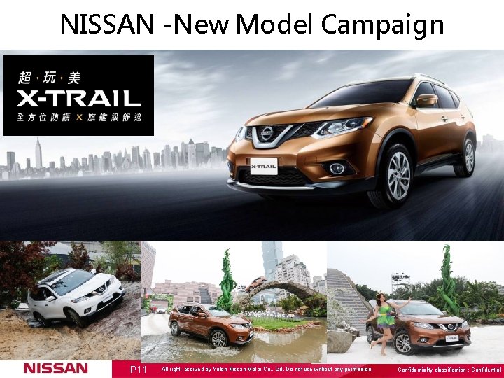 NISSAN -New Model Campaign P 11 All right reserved by Yulon Nissan Motor Co.