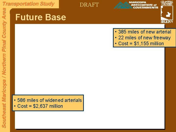 Southeast Maricopa / Northern Pinal County Area Transportation Study DRAFT Future Base • 385