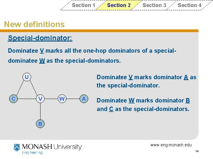 Section 1 Section 2 Section 3 Section 4 New definitions Special-dominator: Dominatee V marks Section 1 Section 2 Section 3 Section 4 New definitions Special-dominator: Dominatee V marks