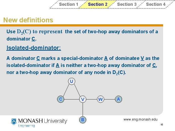 Section 1 Section 2 Section 3 Section 4 New definitions Use D 2(C) to Section 1 Section 2 Section 3 Section 4 New definitions Use D 2(C) to