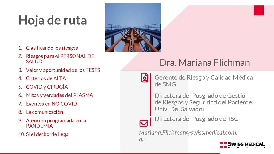 Hoja de ruta 1. Clasificando los riesgos 2. Riesgos para el PERSONAL DE SALUD