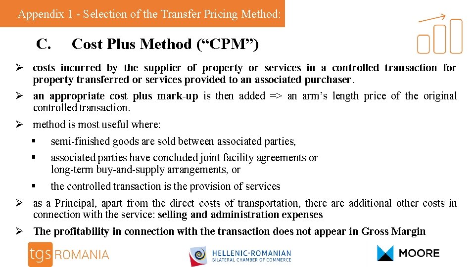 Appendix 1 - Selection of the Transfer Pricing Method: C. Cost Plus Method (“CPM”)