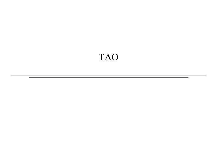 TAO 