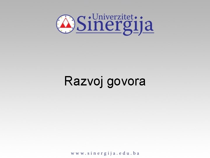 Razvoj govora 