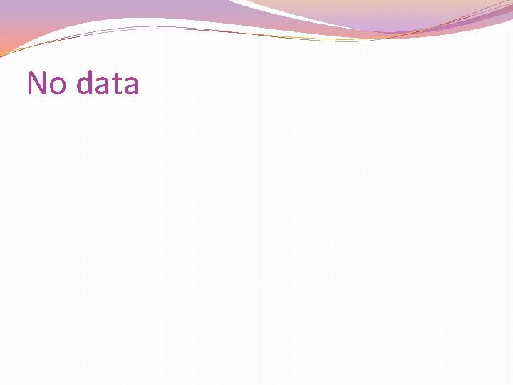 No data 