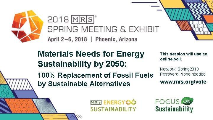 Materials Needs for Energy Sustainability by 2050: 100% Replacement of Fossil Fuels by Sustainable