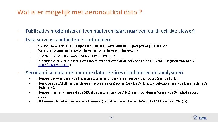 Wat is er mogelijk met aeronautical data ? - Publicaties moderniseren (van papieren kaart