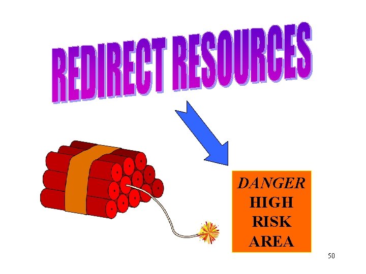 DANGER HIGH RISK AREA 50 