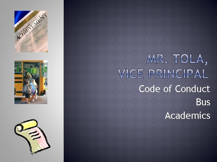 Code of Conduct Bus Academics 