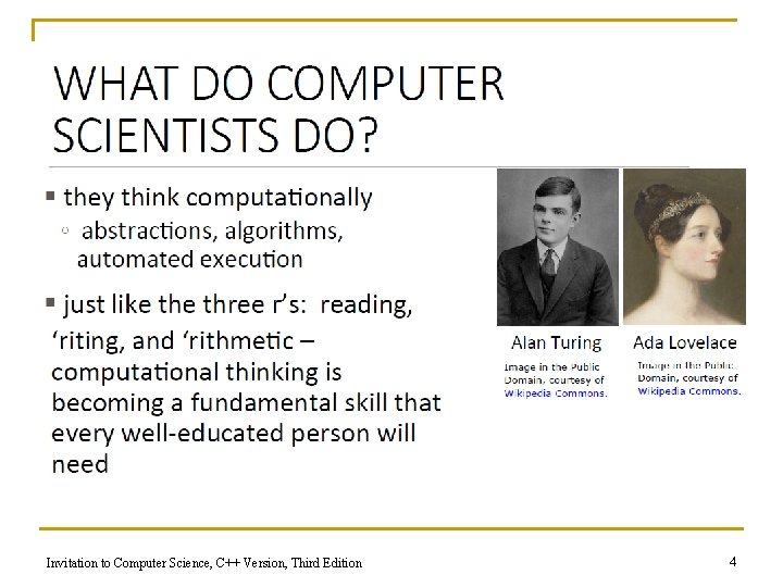 Invitation to Computer Science, C++ Version, Third Edition 4 