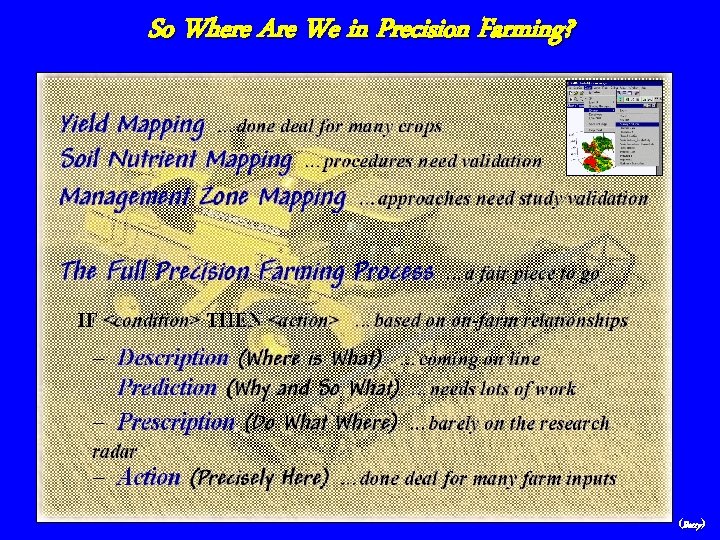 So Where Are We in Precision Farming? (Berry) 