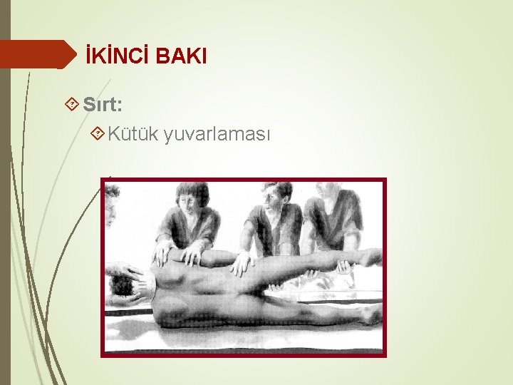 İKİNCİ BAKI Sırt: Kütük yuvarlaması 