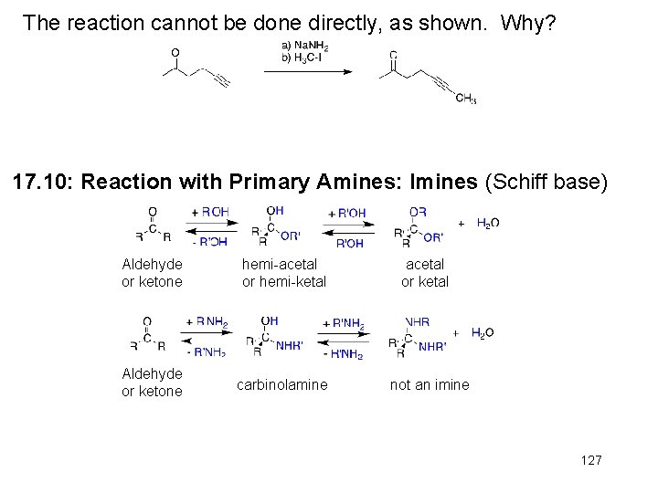 The reaction cannot be done directly, as shown. Why? 17. 10: Reaction with Primary