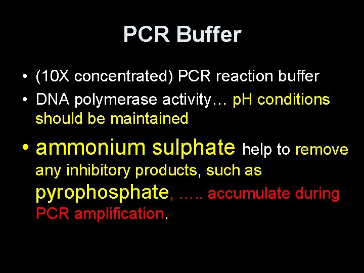 PCR Buffer • (10 X concentrated) PCR reaction buffer • DNA polymerase activity… p.