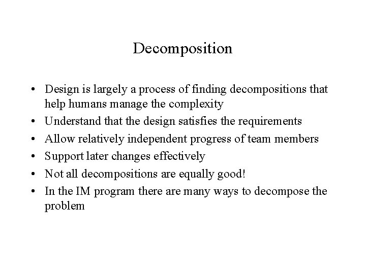 CSE 403 Software Engineering Autumn 2001 Design Overview