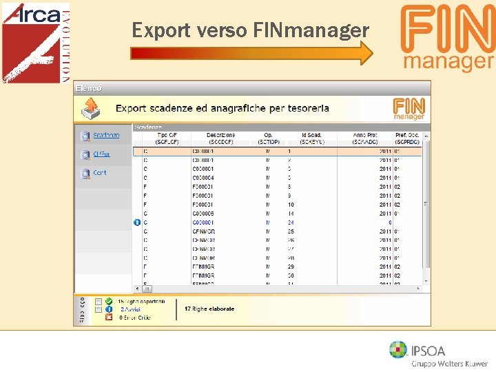 Export verso FINmanager 