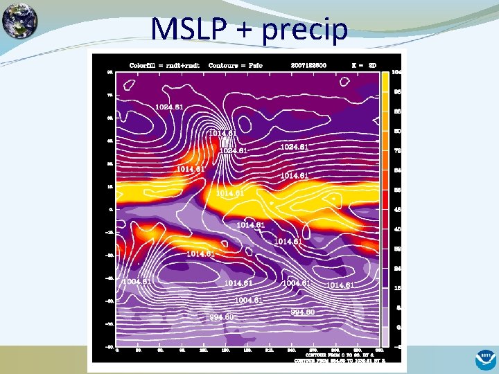 MSLP + precip 