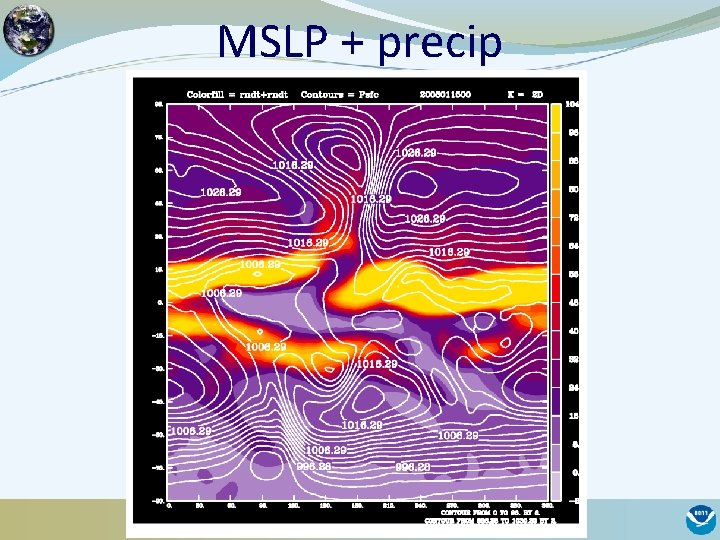 MSLP + precip 