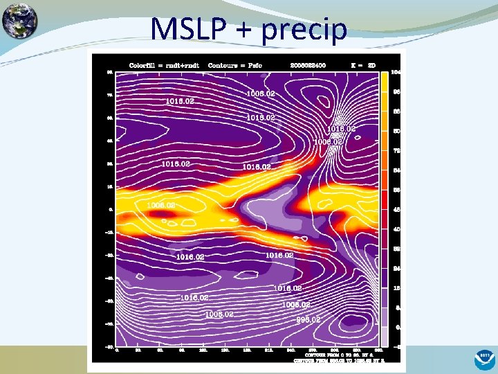 MSLP + precip 